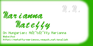 marianna mateffy business card